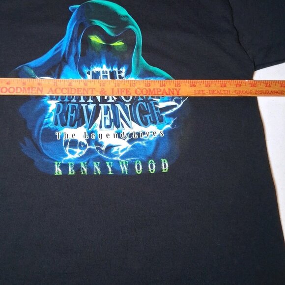 Kennywood Amusement Park Phantoms Revenge Shirt Large Black Rollercoaster - Picture 4 of 10